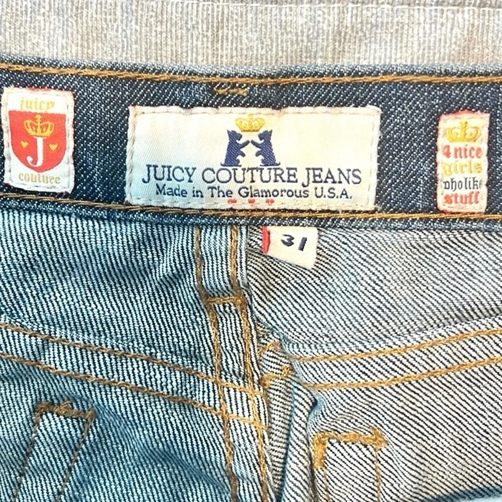 Y2K Juicy!Vtg Hip-HuggerJuicy Couture Jeans,Flared,Excellent Condition Size 31 - Picture 10 of 11